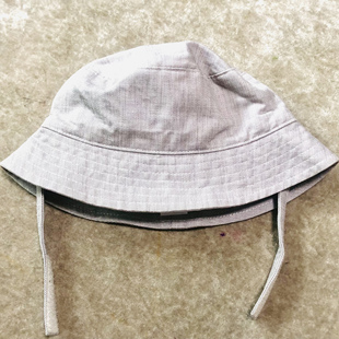 JANIE JACK浅灰色纯棉男童户外遮阳帽休闲帽 AND