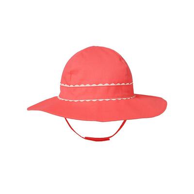 金宝贝波浪边橙色6个月5岁遮阳帽