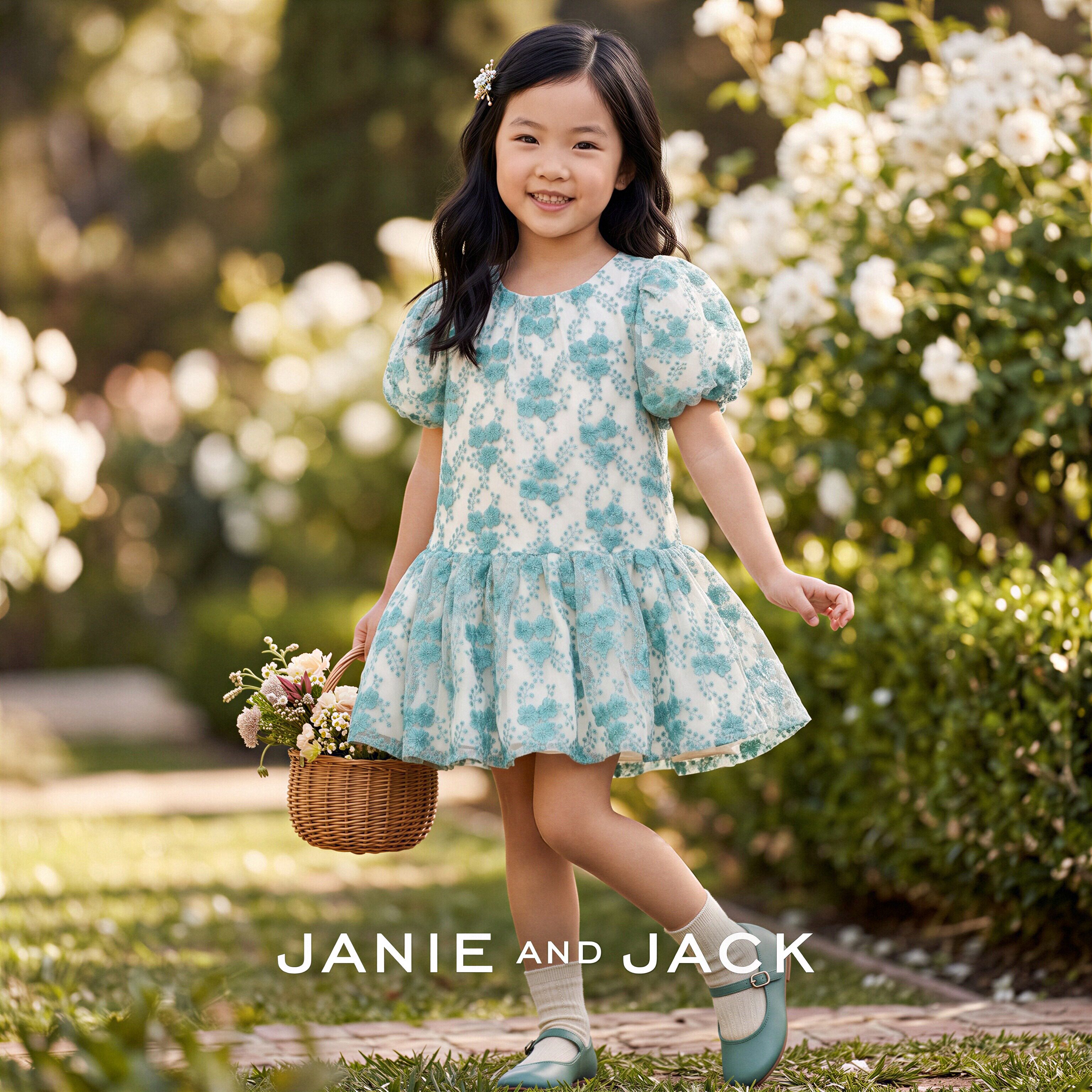 JANIEANDJACK女童公主连衣裙