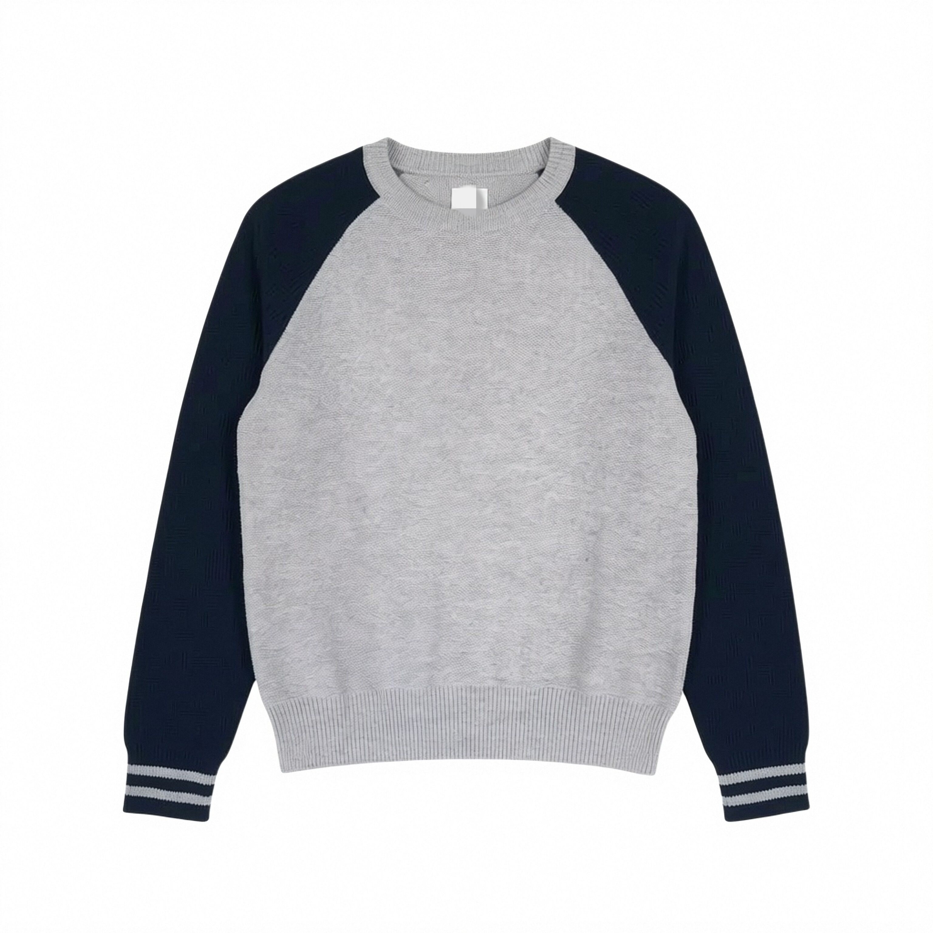 美单纯棉春秋冬高档学院风灰色撞深蓝色条纹圆领套头男童针织毛衣,童装/婴儿装/亲子装,毛衣/针织衫,淘宝优惠券,粉丝福利购,淘宝优惠卷