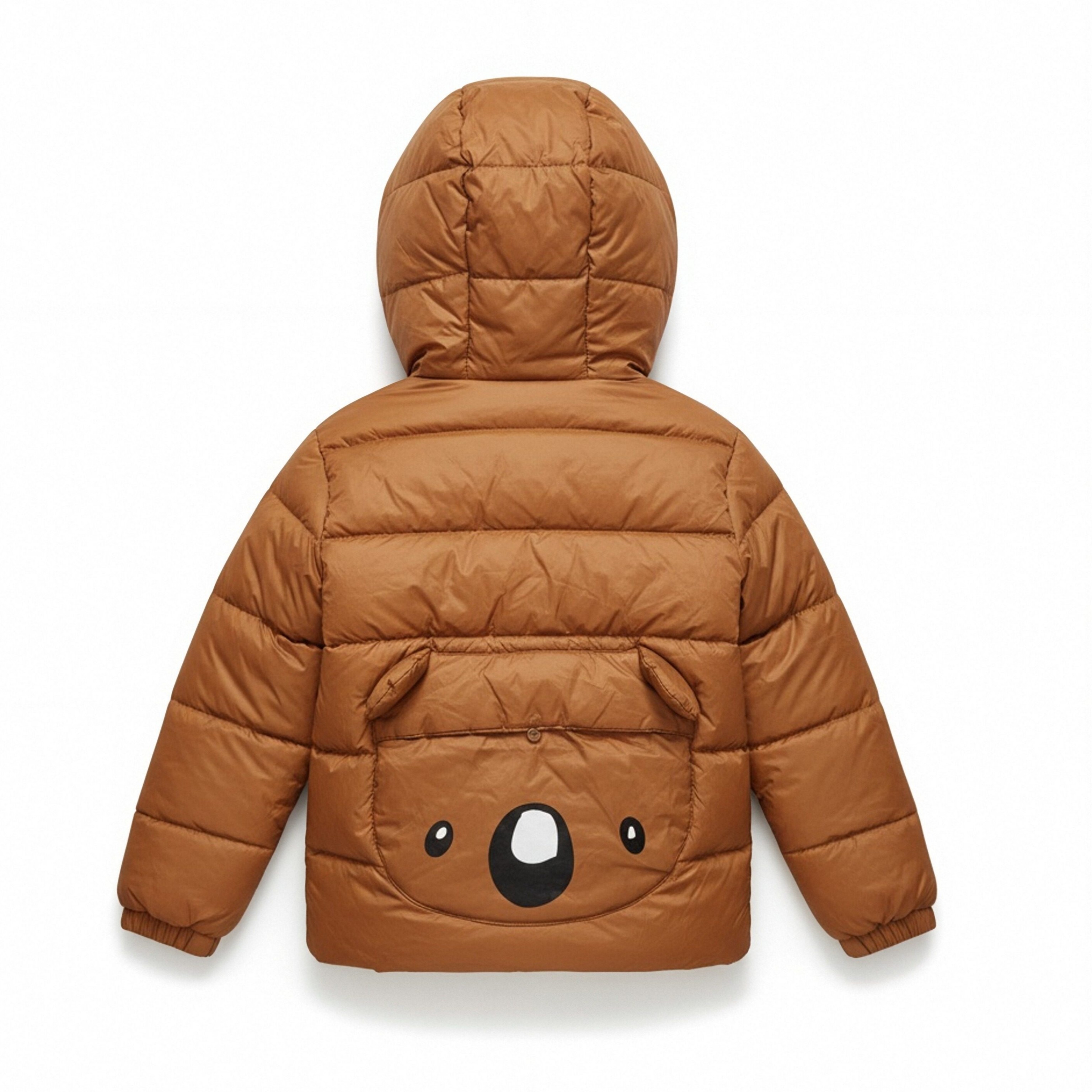 春秋冬驼色考拉动物园后口袋男女童防风保暖拉链连帽白鸭绒羽绒服,童装/婴儿装/亲子装,羽绒服,淘宝优惠券,粉丝福利购,淘宝优惠卷