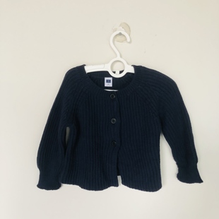 外塔连衣裙针织开衫 JANIE 纯棉圆领长袖 JACK宝蓝浅灰二款 坎肩 AND