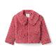 JACK浅红色毛绒柔软拉链秋冬有领女童百搭配裙长袖 JANIE AND 外套