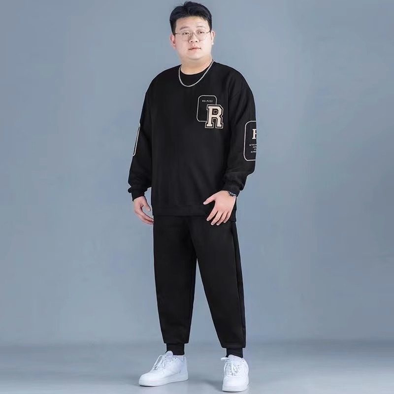 大码卫衣套装男加肥加大秋季新款男士宽松休闲男装显瘦运动男装潮,男装,休闲运动套装,淘宝优惠券,粉丝福利购,淘宝优惠卷