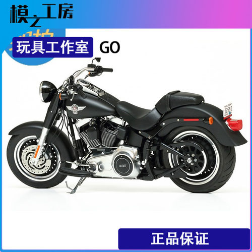 哈雷戴维森1/6FatBoy肥仔正版田宫摩托车模型 全手工成品