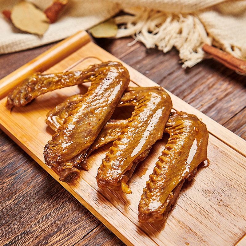 沈万三 鸭翅小吃卤味休闲零食卤鸭翅零食真空包装