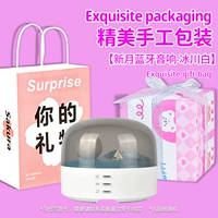 Маленькая медведя цветочная упаковка ручной работы+подарочный пакет [Crescent Bluetooth Night Lantern Sound ~ Glacier White]