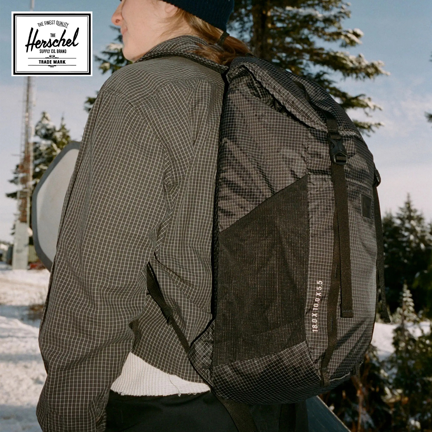 Herschel赫行Outdoor超轻系列露营登山双肩包户外徒步旅行背包22L