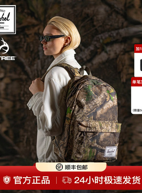 Herschel赫行 REALTREE联名Classic-XL双肩包30L通勤旅行背包