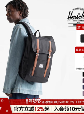 Herschel加拿大赫行经典Retreat双肩男女潮牌23L大容量书包旅行包