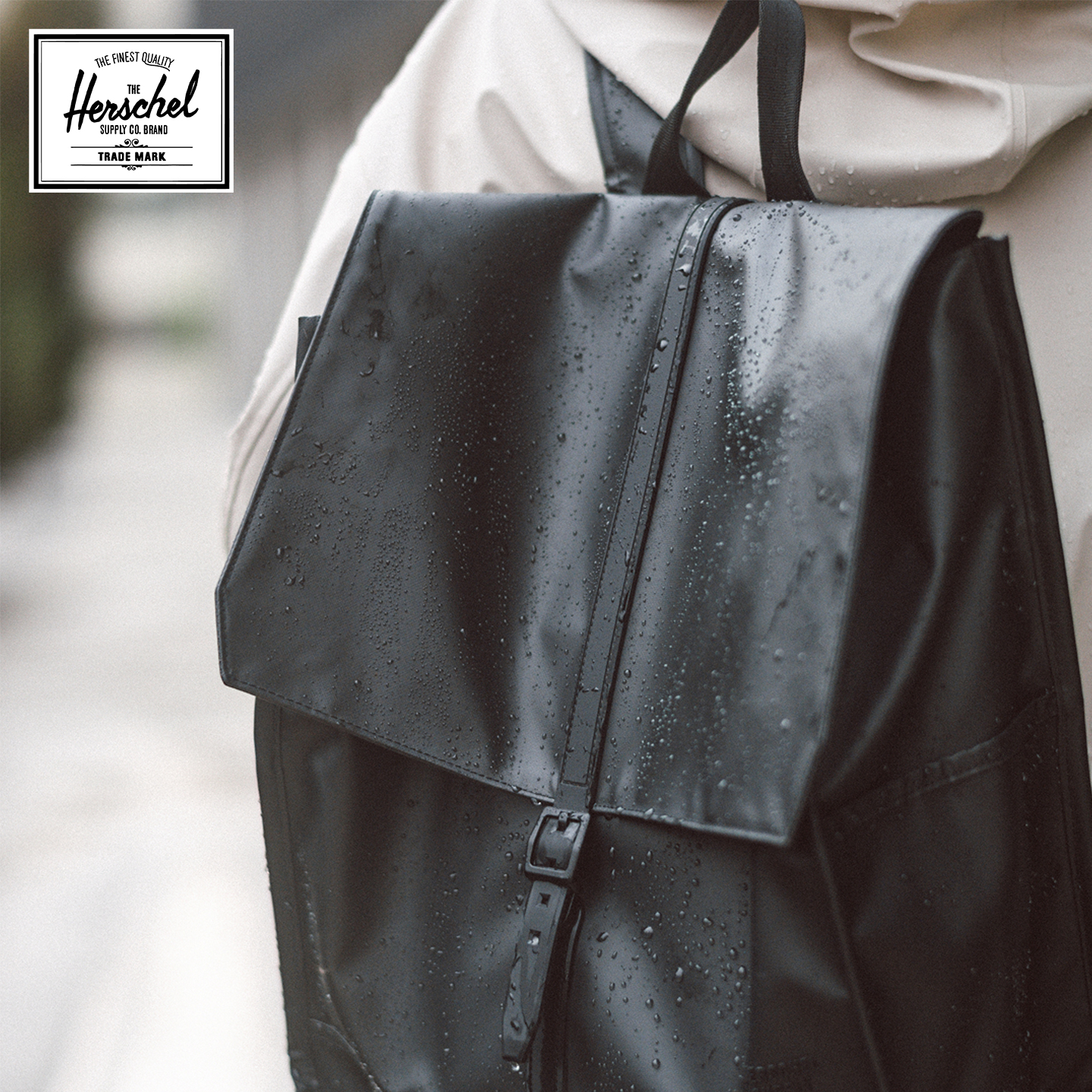 Herschel 25新品新升级防雨CITY学院风男女双肩包书包18升通勤包