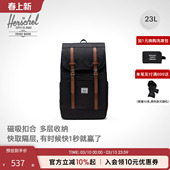 Herschel加拿大赫行经典 Retreat双肩男女潮牌23L大容量书包旅行包