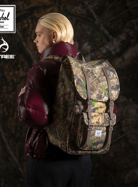 Herschel赫行 REALTREE联名Little America双肩包30L通勤旅行背包