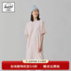 Herschel加拿大赫行休闲运动圆领字母印花短袖 T恤连衣裙女