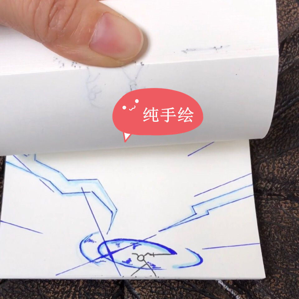 火柴人格打斗送学生男生翻页动画生日节日礼品创意礼物手翻书动画