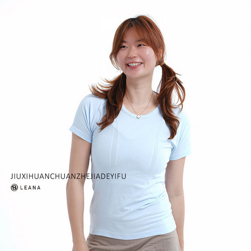 LEANA丽娜瑜伽服短袖T恤薄款透气