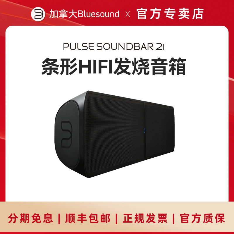 BLUESOUND SOUNDBAR 2i条形HIFI发烧音箱 家用客厅蓝牙无线音响