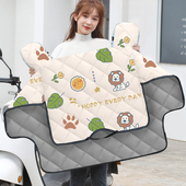 通用加厚双面防水防风罩冬季 电动车机车电动车挡风被薄款 夏四季