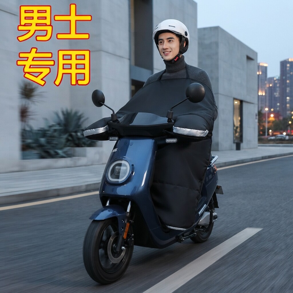 跨骑摩托车挡风被加厚防水防寒