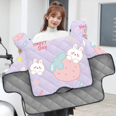 春防水 通用中厚款 电动车挡风被夏季 防晒罩电瓶机车防雨防风四季