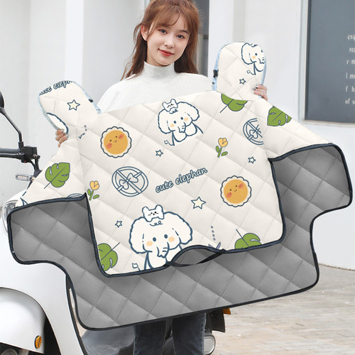 电动机车挡风被四季通用中厚款春秋冬季电动车夏季防晒防水薄款