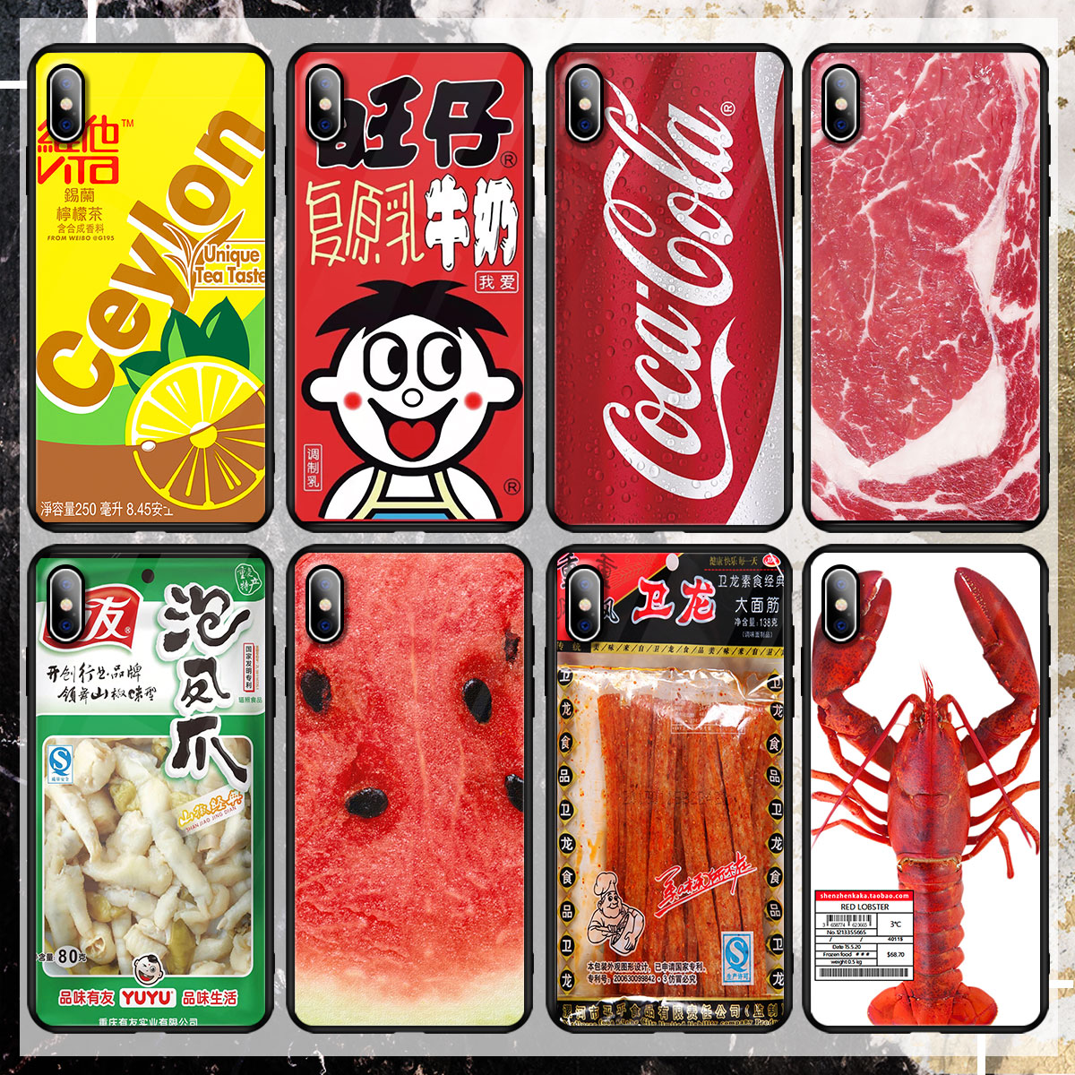 苹果X手机壳创意8plus个性oppor15定制vivox21华为p30一加7p小米9在类目 3C数码配件, 手机配件, 手机保护套/壳中 - 来自Buy2taobao.com提供专业的淘宝代购服务