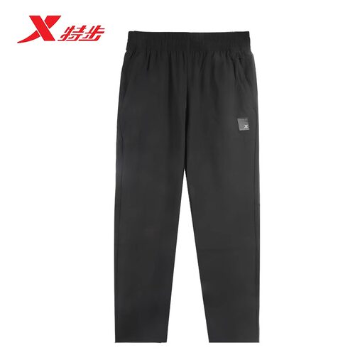 特步男运动九分裤休闲长裤弹力