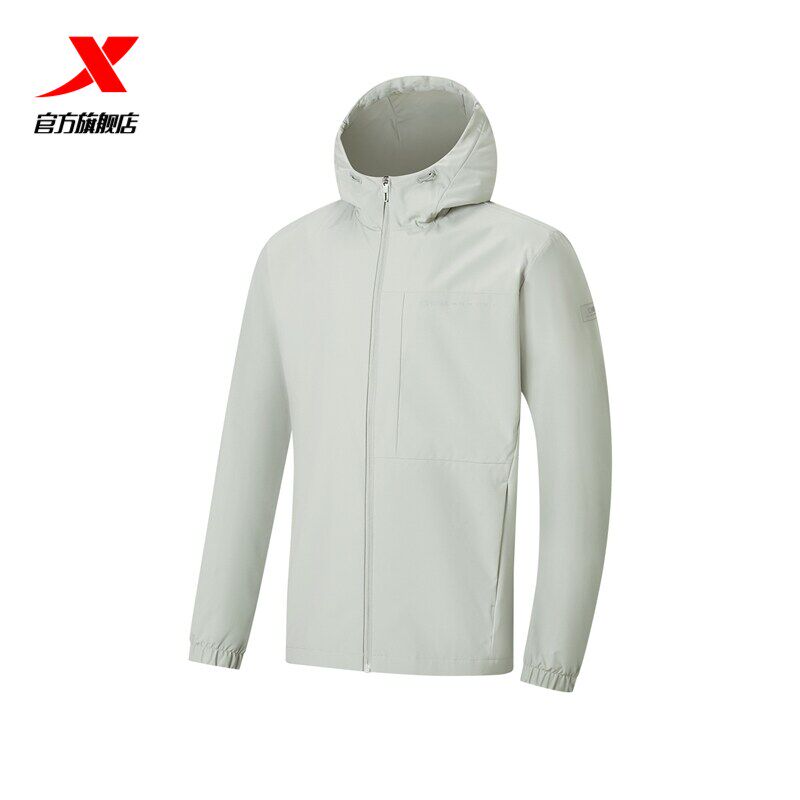 【商场同款】特步冲锋衣男士2026春新款运动休闲上衣防水防风外套