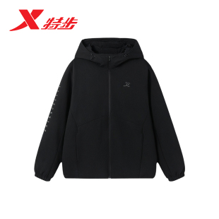 特步三防保暖风衣男2025秋季 防风耐磨运动外套975329160608 新款