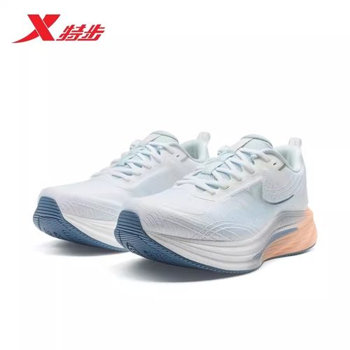 特步女跑步鞋网面透气2025秋季新