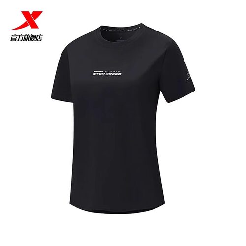 特步短袖女2025夏季新款休闲冰丝速干透气运动T恤衫975228010227