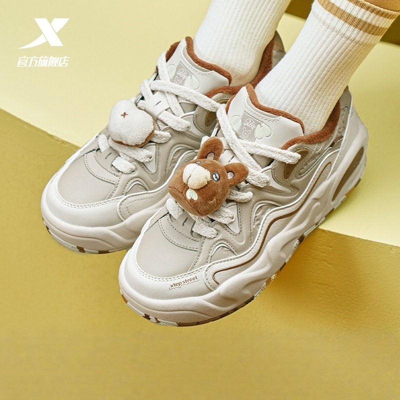 特步萌仔鞋加绒二棉鞋女2025冬季新款保暖运动休闲鞋975418370008,运动鞋new,板鞋,淘宝优惠券,粉丝福利购,淘宝优惠卷