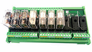 8路10路欧姆龙继电器模组模块控制板24VPLC放大板输出保护板