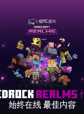 我的世界 Minecraft 基岩版 领域服 正版Realms服务器代购 性能强