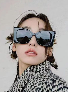 欧美风方形防晒女网红墨镜