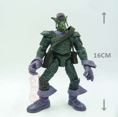 6寸 Toybiz 绿魔Green Goblin 蜘l蛛侠反派 第7代 可动人偶 20022