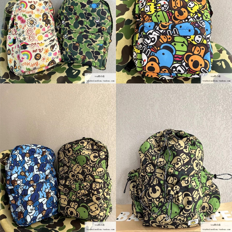 bapemilo休闲双肩包可爱卡通