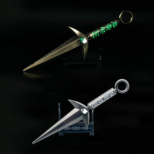 火影忍者动漫周边四代目飞雷神苦无全金属工艺品22CM摆件模型