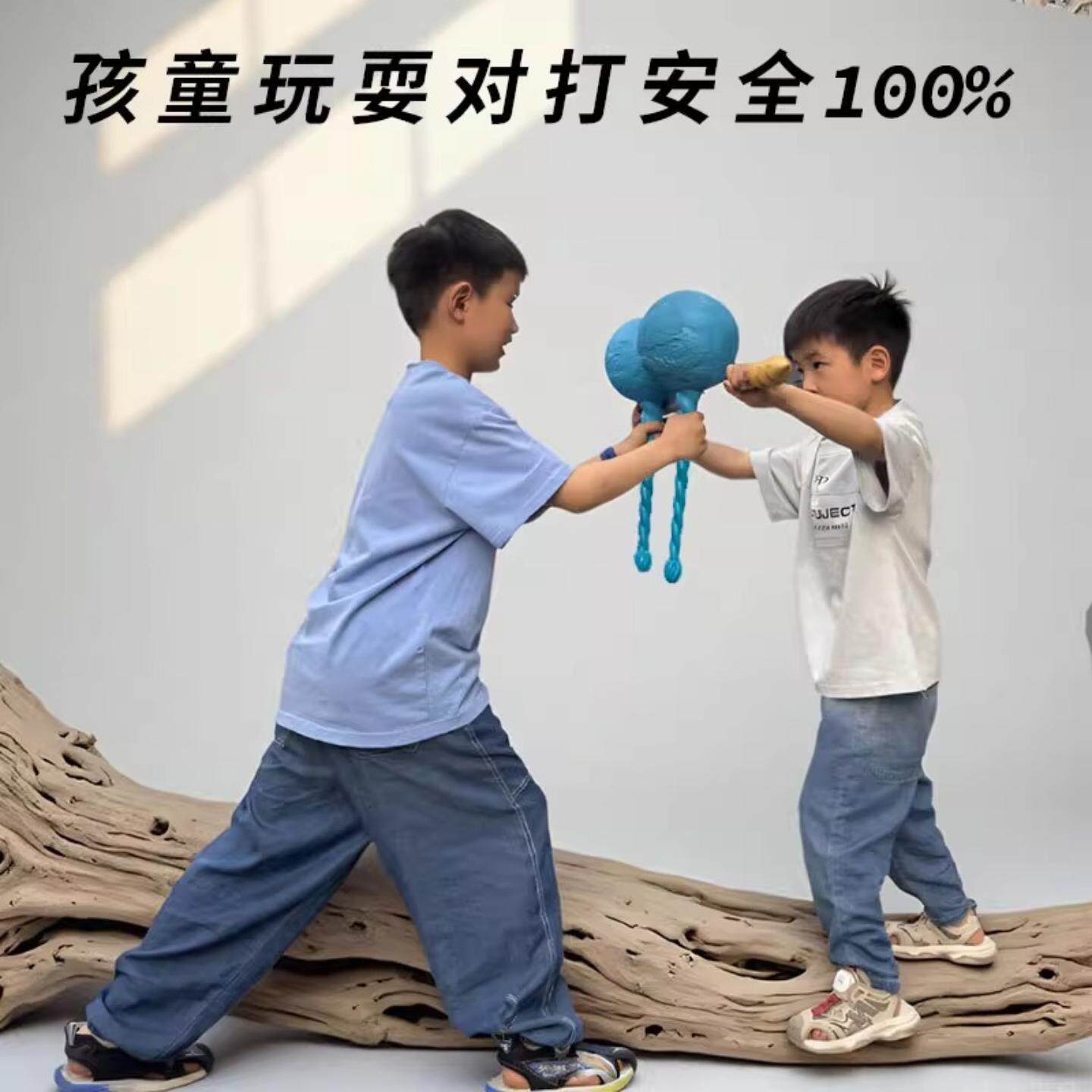 敖丙盘龙冰锤海盐棒棒糖大号软胶哪吒红樱火尖枪儿童玩具长枪武器