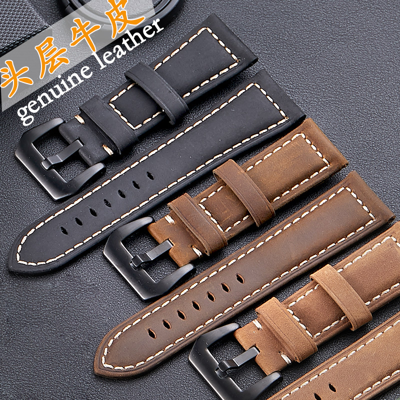 Leather watch band Adaptation Panerai 20 22 24 26mm currency Panerai Genuine leather watch bandin the Wristwatch , Fitting  category - from Buy2taobao.com to provide professional Taobao agent buy service