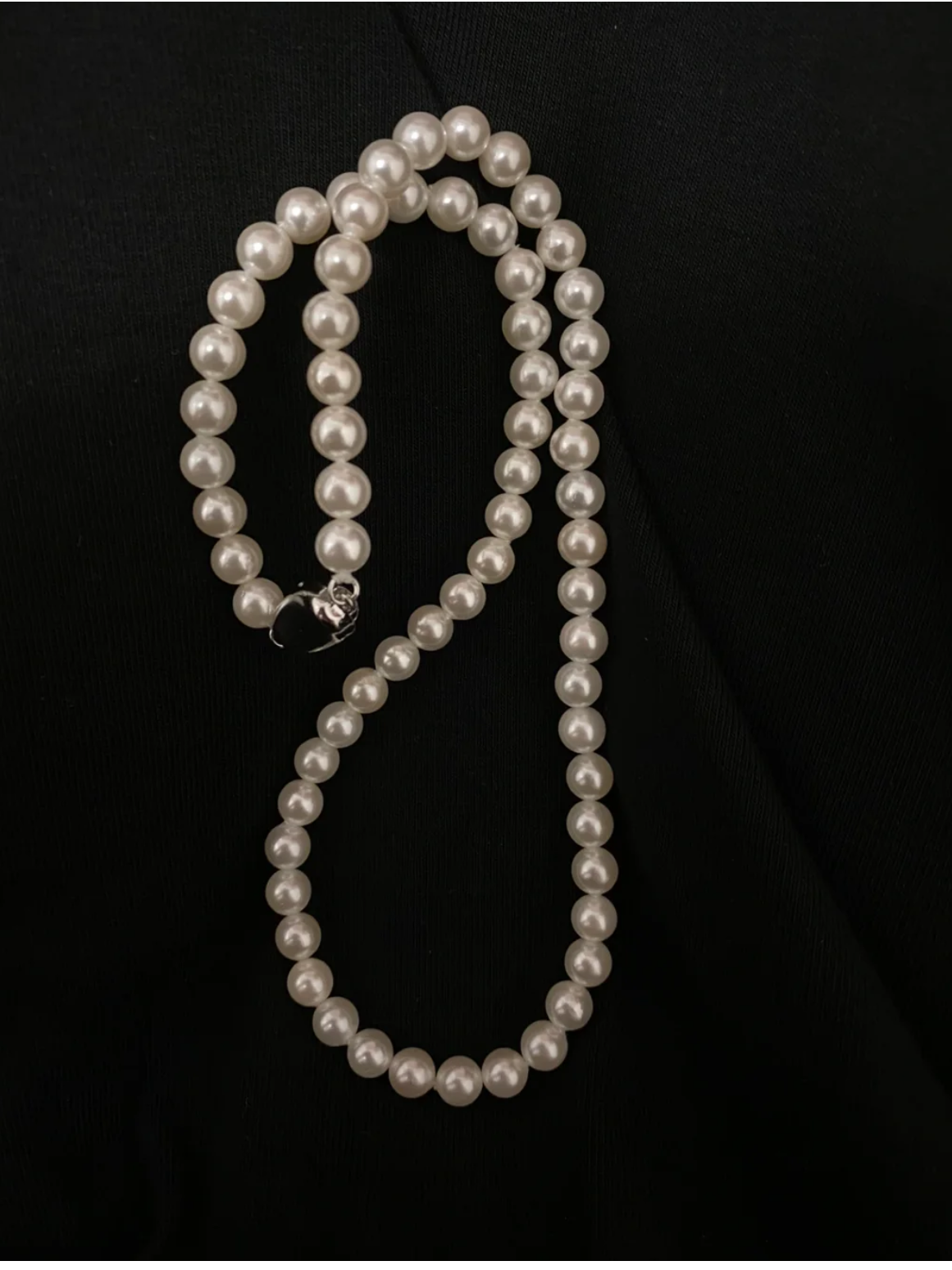 淡水天然珍珠项链黑色串珠锁骨链贝珠毛衣链长款脖子饰品倪妮同款