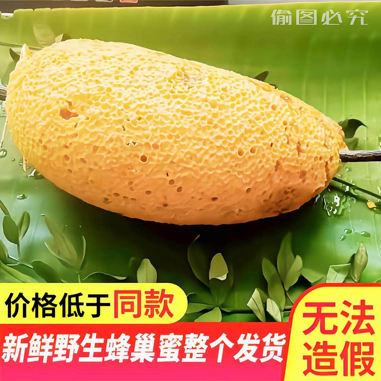 云南正宗野生蜂蜜高原自然成熟小挂蜂巢蜜嚼着吃树洞百花蜜土蜂蜜