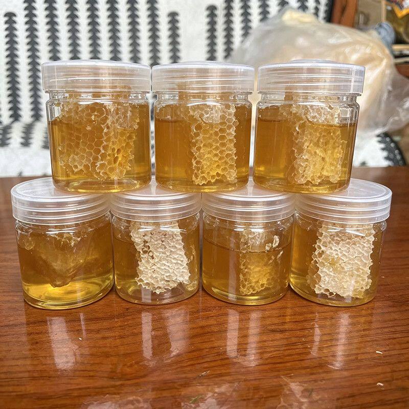 蜂场直销】农家纯正天然蜂巢蜜嚼着吃土蜂蜜成熟封盖蜜罐装