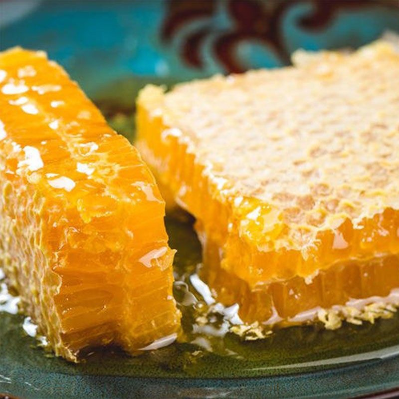 蜂巢蜜盒装500g天然野生农家百花土蜂嚼着吃纯蜂窝悬崖蜜整块蜂巢