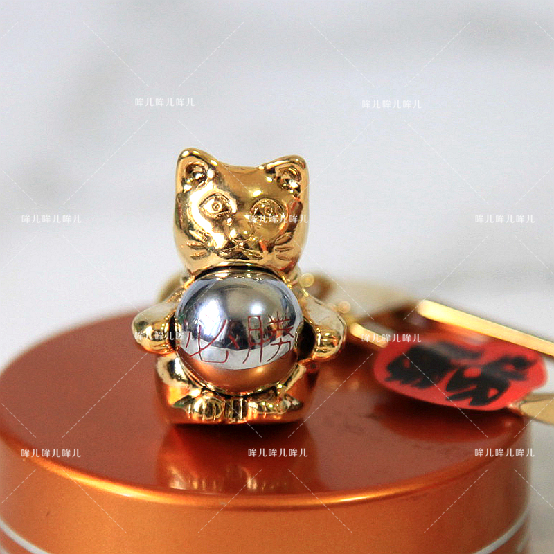 日本进口现货金招财猫必胜御守纳福钥匙链包挂件车钥匙扣金属包邮
