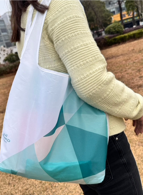 满包邮阿联酋航空定制可折叠清新配色便携超市购物袋手提袋环保袋