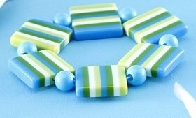 仓库搬家大清仓 满包邮 青春季彩色潮流手环 手镯 手链 蓝绿色
