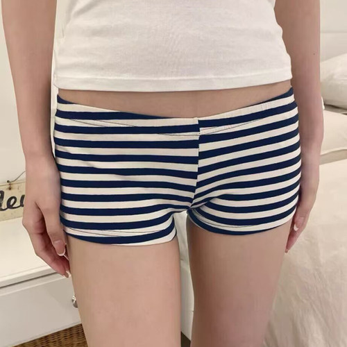 BM性感低腰条纹短裤女