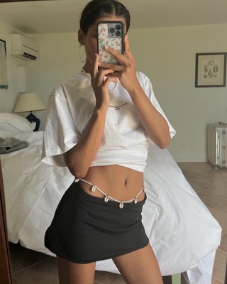 超短裙包臀Kendall同款防走光