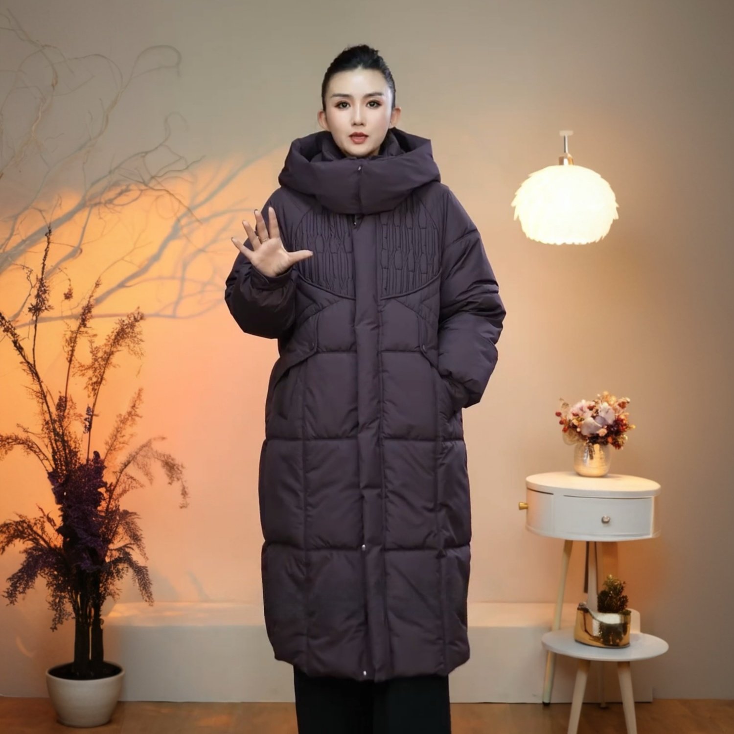 高端气质冬季新款加厚保暖立领外套宽松大码休闲过膝长款羽绒棉服,女装/女士精品,棉衣/棉服,淘宝优惠券,粉丝福利购,淘宝优惠卷